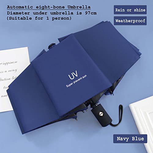 Image of KEKEMI 3 Fold Automatic Sun & Rain Umbrella for Men & Women (Pack of 2)