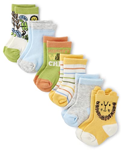 Image of The Children's Place Baby Boys' and Newborn Midi Socks 6 Pack