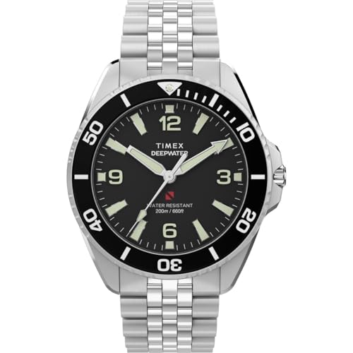 Image of TIMEX Deepwater Arctic Round 41mm Black Dial Analog Men Watch - TW2Y64500IK