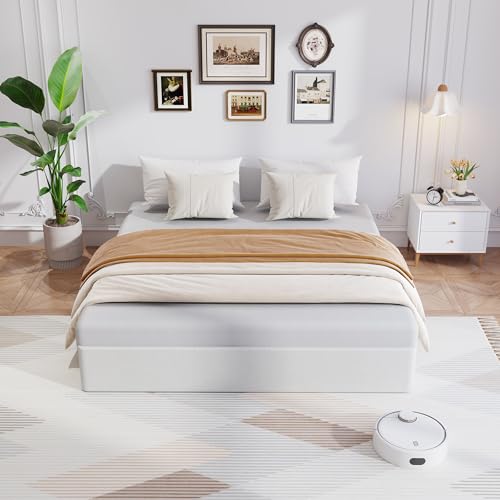 Full Size Box Spring, 8 Inch Full Size Box Spring Only, 2500 lbs Heavy Duty Metal Frame Mattress Foundation with Fabric Cover, Easy Assembly-Noise Free by Awesofurni - Image 7