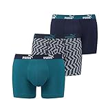 puma market cap Stil: 681006001 PUMA Herren Unterhosen 3er Pack Promo Boxer Shorts Arrow Print Blue Combo, Größe:M