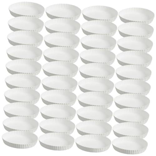 NULYLU 150pcs Paper Drinking Cups Round Paper Lid Sealing Lid for Tea Sand Color Multipurpose Disposable