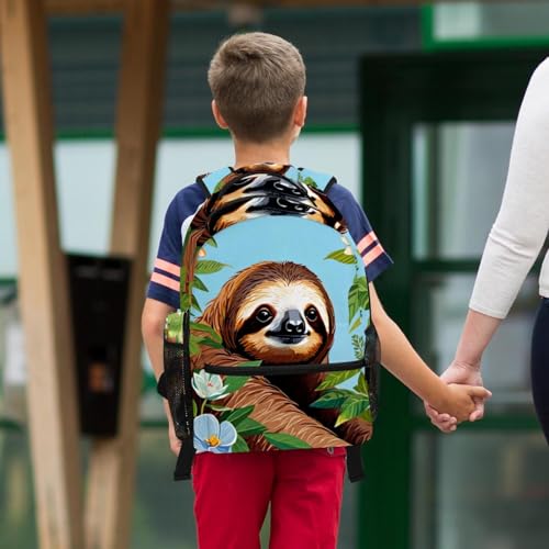 Sac d'école fleur et paresseux pour exprimer votre style unique