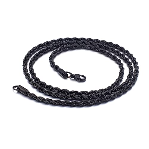 Fermoir mousqueton sécurisé pour cette chaîne corde homme en acier