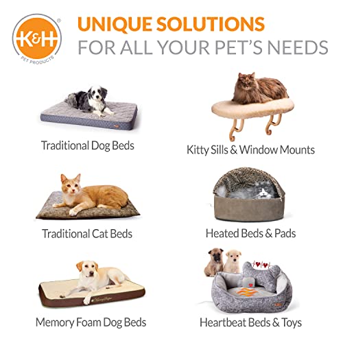 K&H Pet Products Travel Bike Backpack For Pets, Universal Bike Pet Carrier For Hiking, Walking, Camping & Cycling, Cat And Dog Portable Bicycle Backpacks, Gray 9.5 X 14 X 15.75 Inches #TOP5