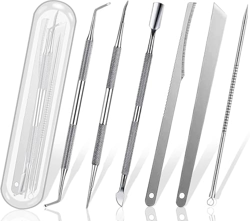 6-Piece Professional Pedicure Tools Kit for Ingrown Toenail Removal, Toenail File and Lifters Set, Nail Care Kit with Durable Stainless-Steel Design, Compatible with Ingrown Nail Care – Ermaoo