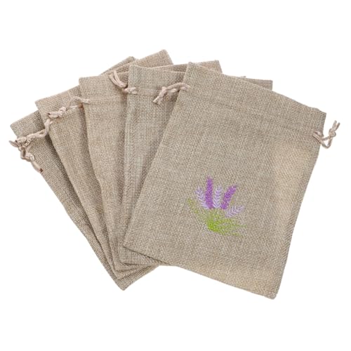 Happyyami Empty Sachet Bags 5 Pack Versatile Storage Pouches for Jewelry Beads Decorative Pouches Fragrance Sachets