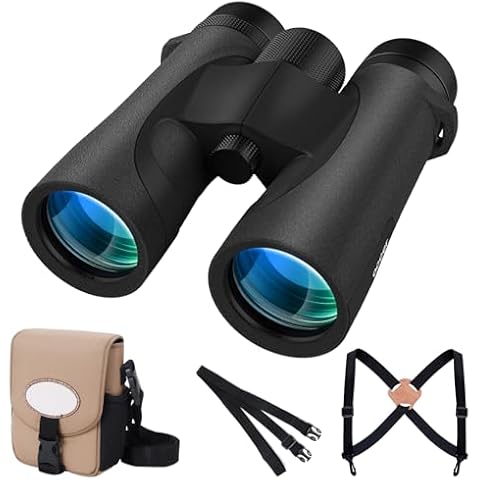 occer Waterproof Binoculars for Adults High Powered - 10x42 Binoculars with Crystal Clear View - Binocular with Long Range for Bird Watching Cruise Travel Boating Hunting Hiking Cover