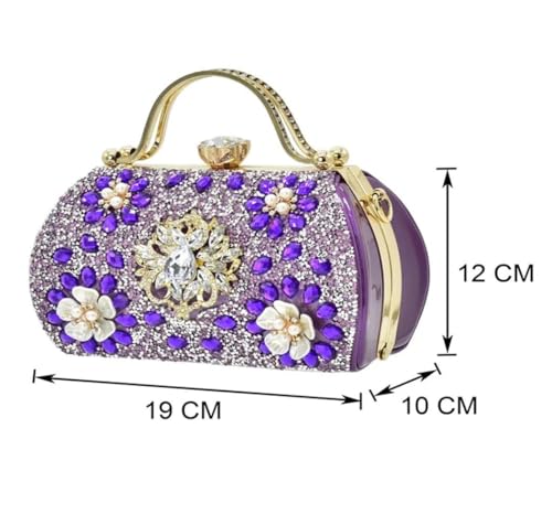 Escarpins de mariage confortables avec sac à strass assorti - 5