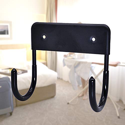 Bettli Ironing Board Hook Wall-Mounted Holder Organizer Wall Rack for roning Board Storage, Tube Brush