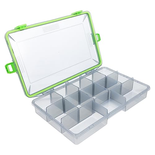 GRIRIW 1Pc Portable Fishing Multifunctional Fishing Accessory Organizer with Compartments Lightweight Storage for Fishing Gear for Outdoor Enthusiasts