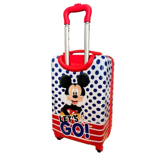 Disney Mickey Mouse Suitcase Personalized Luggage Carry On Hardshell Rolling Bag and Extending Handle with Custom Name2