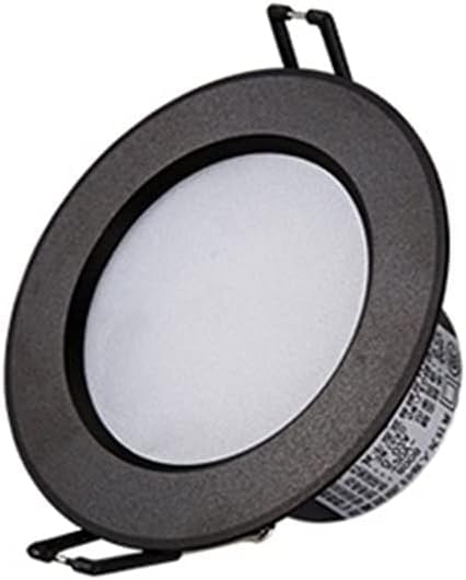 IUokLU Kits de molduras para Carcasas de iluminación empotrada Focos de Techo Redondos empotrados Focos de Aluminio para Interiores Pasillos Sala de Estar Hogar,Oro