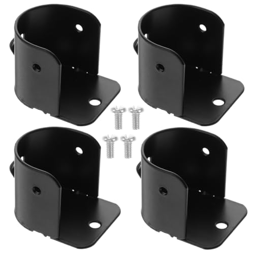 MAGICLULU 4 Pezzi Codice Flangia Presa Flangia A Forma Di U Mensola Di Supporto Armadio Asta Supporti ia Armadio Staffa Pole Presa Asta