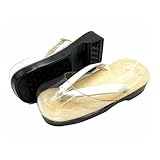 [浅草きもの市] 【日本製】雨用 雪駄 ウレタン底 男性用 （L/LL）＜白鼻緒＞ 紳士 メンズ 神官 お寺 神社 仕事用履物 褄皮付き 雨 雪 (白, 日本の靴のサイズ寸法, 大人, アルファベット, L)