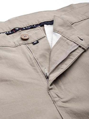 Image of Thomas Scott Men's | Smart | Plus Size | Regular Fit | 100% Cotton | Solid | 5 Pockets | Woven | Chinos | Trouser