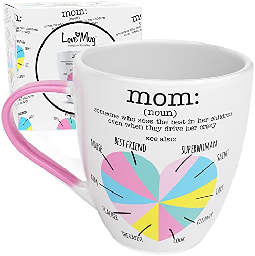 Love Mug: Mom Mug, Best Mom Mug or Mug for Mom, Gifts For Mother's Day From Daughter, Son and Birthday Present, Christmas Gifts for Mom, Funny Gifts For Mom, Best Mom Gifts, Fun Birthday Gifts For Mom