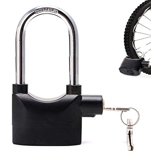 Cadeado com Alarme Sirene Grande Trava Anti furto Segurança 110db Som Alto