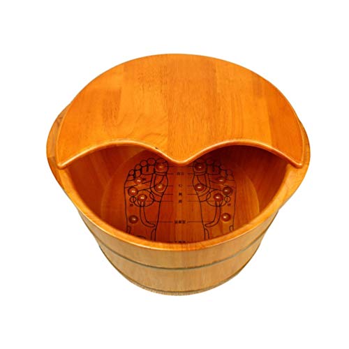 Tina de pie de madera para baño y spa de pies grandes