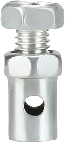 Miniatura 5 de YOXUFA 10 piezas universales de freno de embrague de freno de acelerador extremos de cable de 18 pulgadas, abrazaderas de cable de bloqueo de