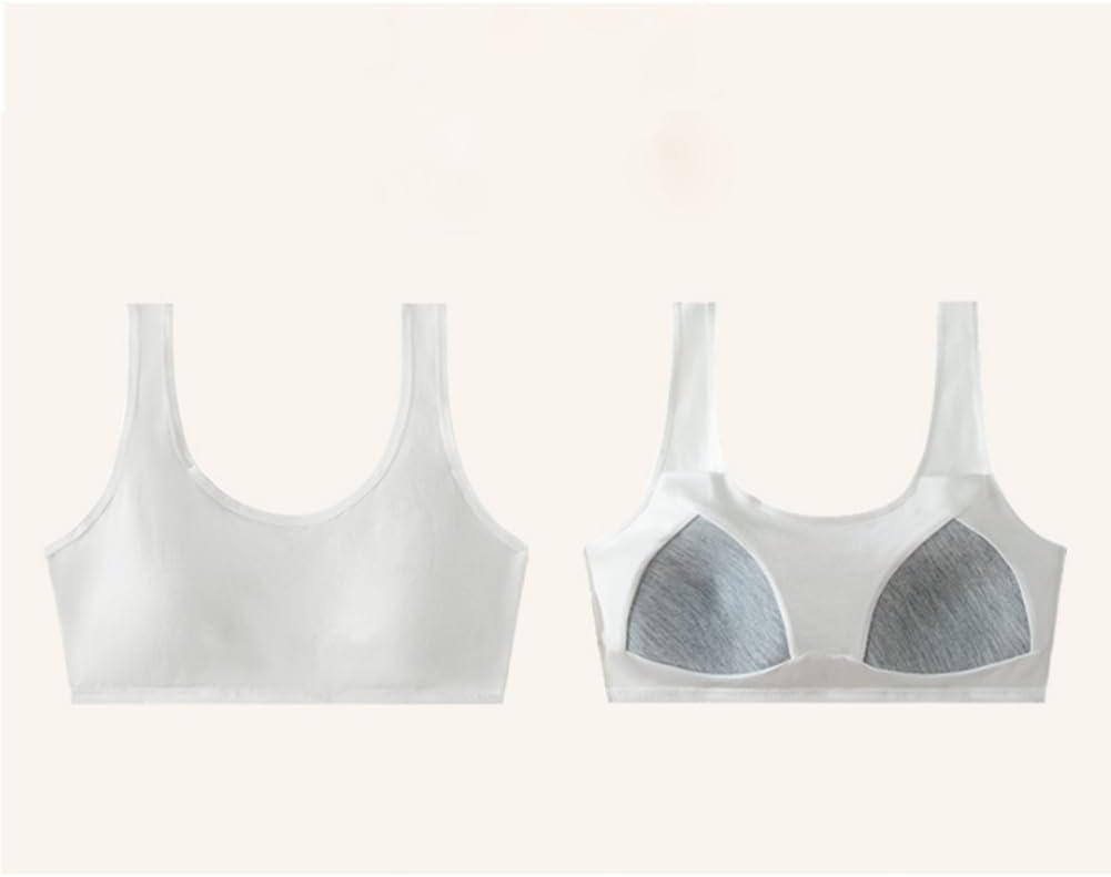 Big Girls Padded Training Bras Teen Sports Bra Cotton Seamless Cami Wireless Bra - Image 6