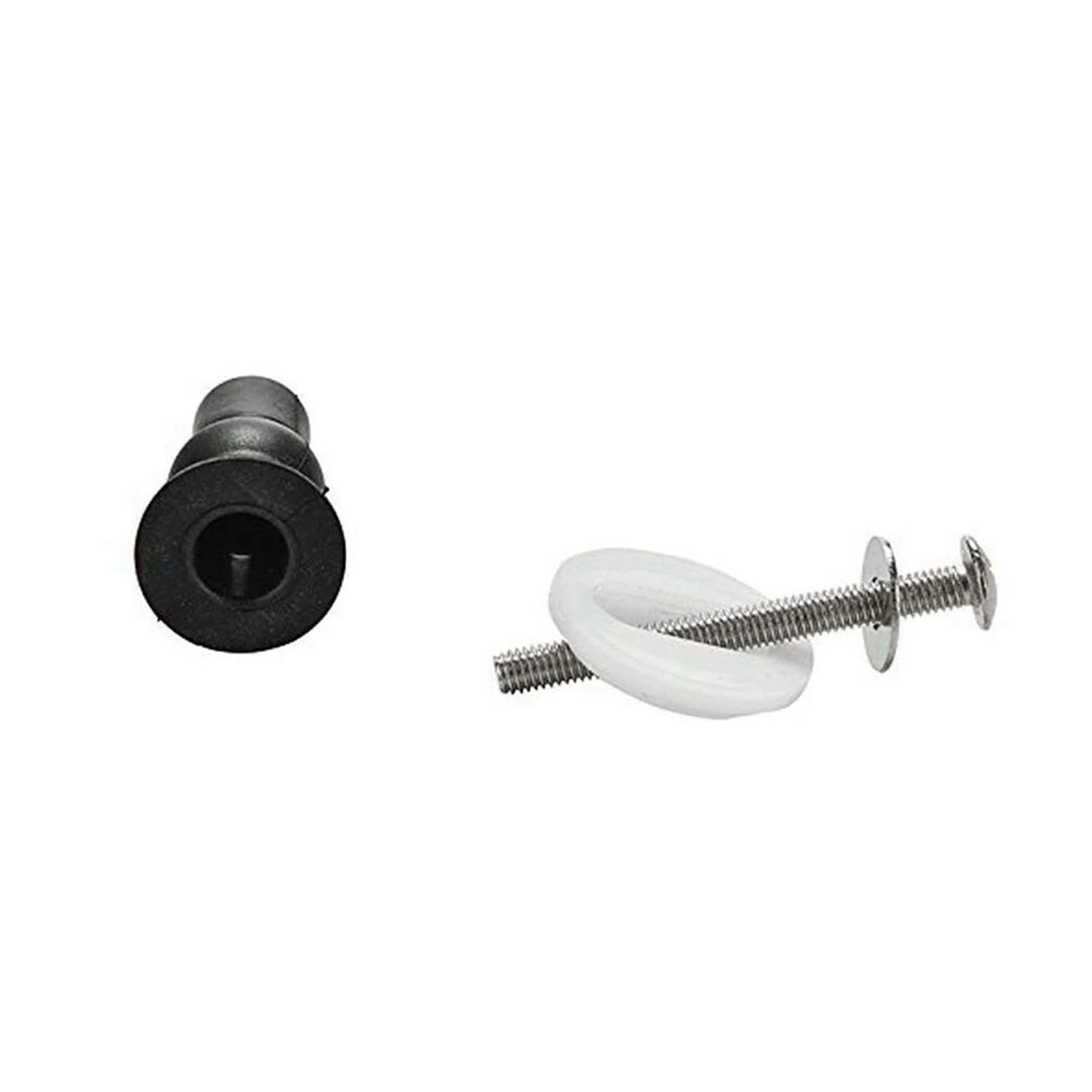 Lot de 2/4 charnières de toilettes - Vis de fixation pour trou de WC - En caoutchouc extensible - Écrous aveugles