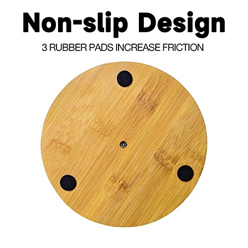 Tonlea Wood Paper Towel Holder, Black Paper Towel Holder Countertop, Kitchen Towel Holder Free-Standing With Non-Slip Wooden Base #TOP4