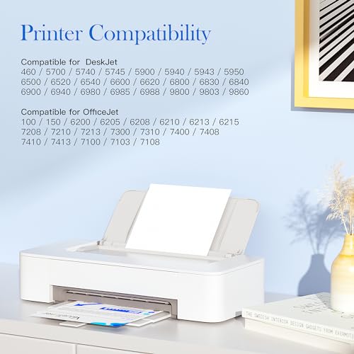Valuetoner Remanufactured Ink Cartridge Replacement for HP 97 Ink Cartridge C9349FN C9363WN High Yield for HP Deskjet 5740 5940 6520 6540 Officejet 7210 7310 Photosmart 2605 2608 Printer, 2-Pack Color - Thumbnail 2