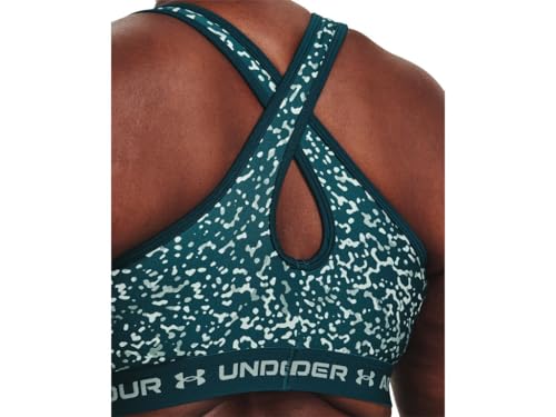Image of Under Armour Crossback Mid Impact Heather Bra