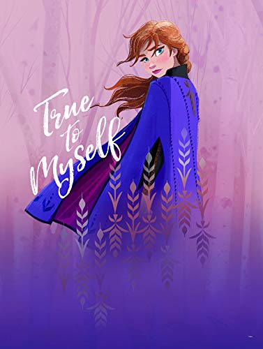 Komar Disney Wall Picture Frozen Anna True to Myself Nursery Baby Room Decoration Art Print Without Frame Available in 3 Sizes