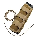 PLLOVOR Suppressor Cover Heat Resistant, 1000D Oxford Fabric with Triple Layer Construction, High Temperature Protection up to 1200°F (Coyote Yellow, 6 inch)