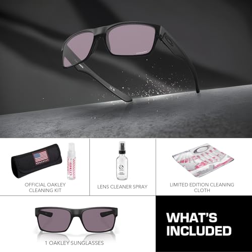 Image of Oakley TWOFACE OO9189 Rectangle Shape Sunglasses With Official Eyewear Kit | Men's Sunglasses