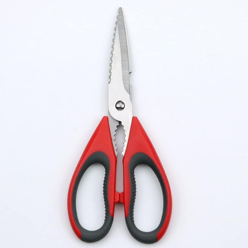 Kitchen Scissors, Cooking Shears Multi Kitchen Scissors Stainless Steel Cutting Chicken Bone Scissor Vegetable Cutting Knife Can Opener Household Scissors(Color:Yellow)