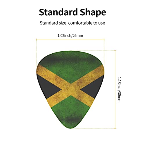 Ensemble de 12 médiators de guitare avec drapeau jamaïcain pour guitare acoustique, guitare électrique, contrebasse… - Les Beatles, Paul McCartney, John Lennon, RIngo Starr, George Harrison Ensemble de 12 médiators de guitare avec drapeau jamaïcain pour guitare acoustique, guitare électrique, contrebasse… – Image 5