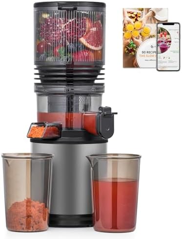 Cold Press Juicer Machine with 6" Extra-Wide Feed Chute,Triple St...