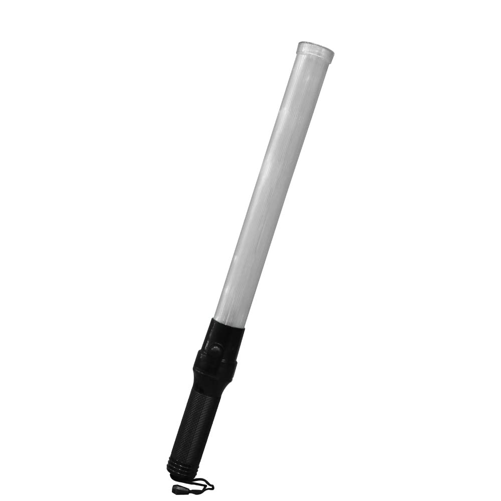 Berry Traffic Safety Wand Baton LED Light with Green and Red Color | Battery Powered Safety Baton with Two Flashing Modes | Road Safety Warning Flashing Light for Traffic Control, Parking Areas