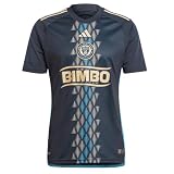 adidas Men's Soccer Philadelphia Union 24/25 Home Jersey - Bold Design, Lightweight Fabric, Made with Recycled Materials (US, Alpha, Small, Regular, Regular, Night Navy)
