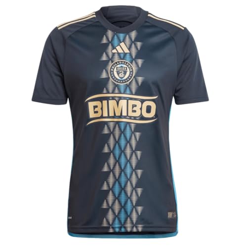 adidas Men's Soccer Philadelphia Union 24/25 Home Jersey - Bold Design, Lightweight Fabric, Made with Recycled Materials (US, Alpha, Small, Regular, Regular, Night Navy)