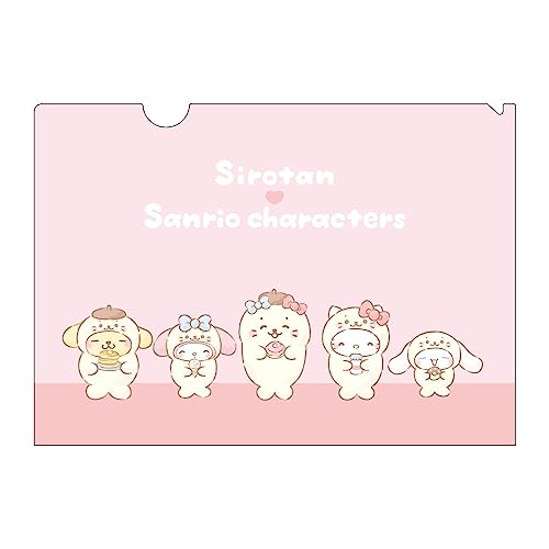 しろたん × サンリオキャラクターズ クリアファイル b