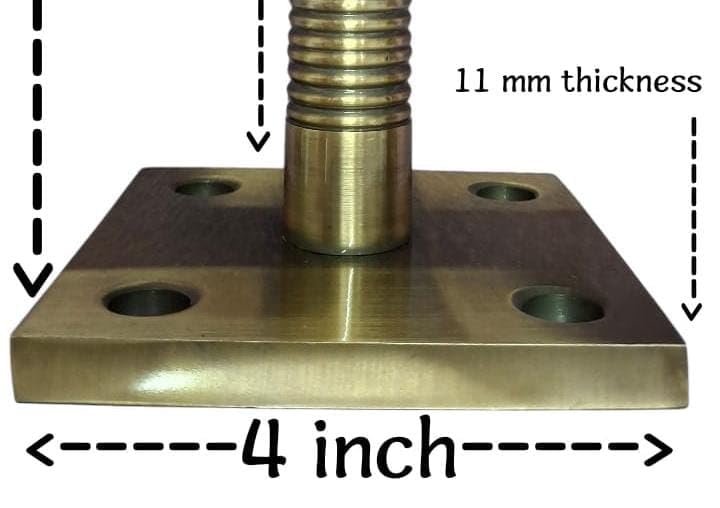 Image of Strong Sturdy Heavy Duty HI-Grade Quality Bearing Ceiling KADA Swing, Patio Antique Finish Brass 25MM Rod with Weight Capacity of 1000KG, (Pack of 2PCS) (12 INCH Antique Finish Bearing KADA)