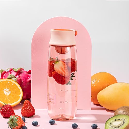 Image of THE VENTI SHOTAY COOL Unbreakable Water Bottle with Sipper BPA Free Tritian, Leak-Proof Water Bottle Ideal for Office, Sports, School, Gym (Pink - 610ML)