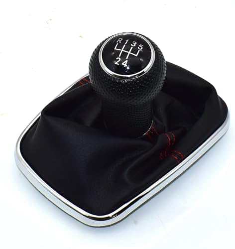 Car Gear Shift Knob for VW for Golf 4 IV MK4 for GTI R32 for Bora MT 23mm 5/6 Speed Car Gear Shift Knob Lever Shifter Gaitor Boot Gear Shifter Knobs(5 Speed E)