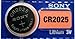 2 pezzi SONY CR2025 2025 al litio da 3 V batterie a bottone per orologi