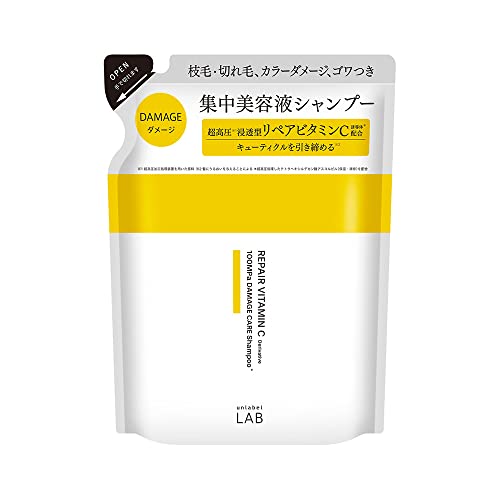 アンレーベル unlabel ラボ V リペア シャンプー（詰替え） 310ｍL 日本製 ヘアケア ビタミンC誘導体 美容液 シャンプー 集中ケア ツヤ髪 キューティクル保護 ダメージ補修 テトラヘキシルデカン酸アスコルビル
