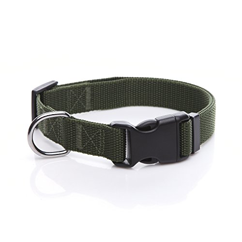 Adjustable Nylon Dog Collar, pet Collar 1 Inch 3/4 Inch 5/8 Inch Wide, for Large Medium Small Dogs