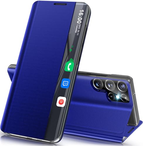 Étui antichoc Samsung S24 Ultra 5G avec béquille et vue transparente