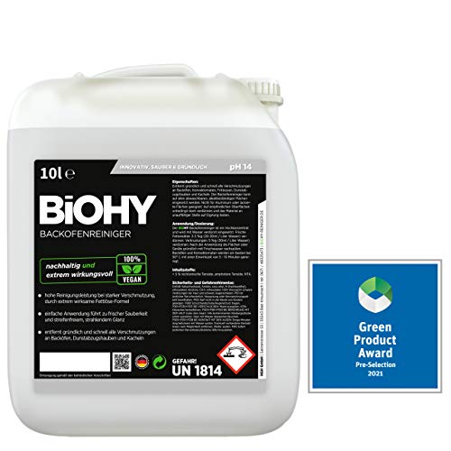 Backofenreiniger Hochkonzentrat (10l Kanister) | Profi Grillreiniger, Fettlöser EXTRA STARK | Zur einfachen und schnellen Ofenreinigung | Löst