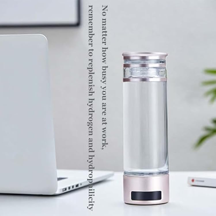 Hydrogen Water Bottle Generator 350ML, 3-in-1 Portable Hydrogen Water Ionizer Machine, Hydrogen Content Up to 2000-9000PPB, SPE Technology Ionizer