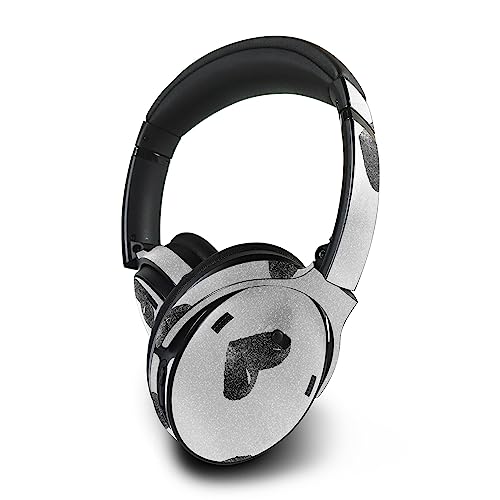 Image of MightySkins Glossy Glitter Skin Compatible with Bose QuietComfort 45 Headphones Ink Hearts | Protective, Durable High-Gloss Glitter Finish | Easy to Apply | Made in The USA