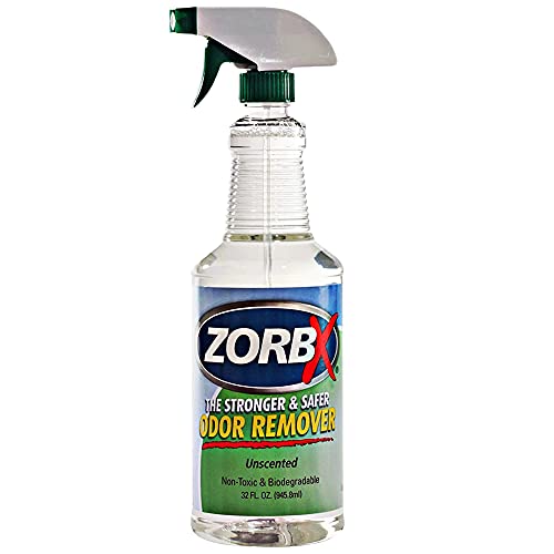 ZORBX Unscented Odor Remover Spray - Perfect Solution for Strong Odor | Environment Friendly & Fast-Acting Odor Eliminator for Dog, Cat, Puppy (32oz.)